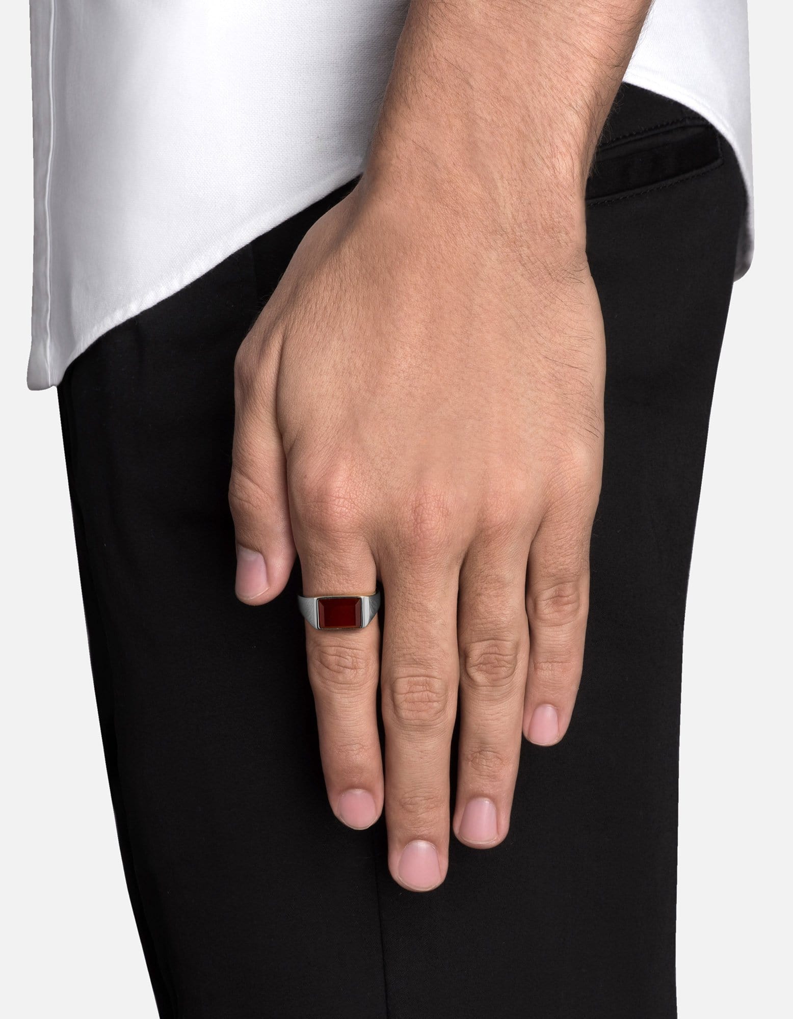 Lennox Agate Ring for Women - Sterling Silver Band with Natural Stone - Perfect for Everyday Wear, Gifts & Special Occasions