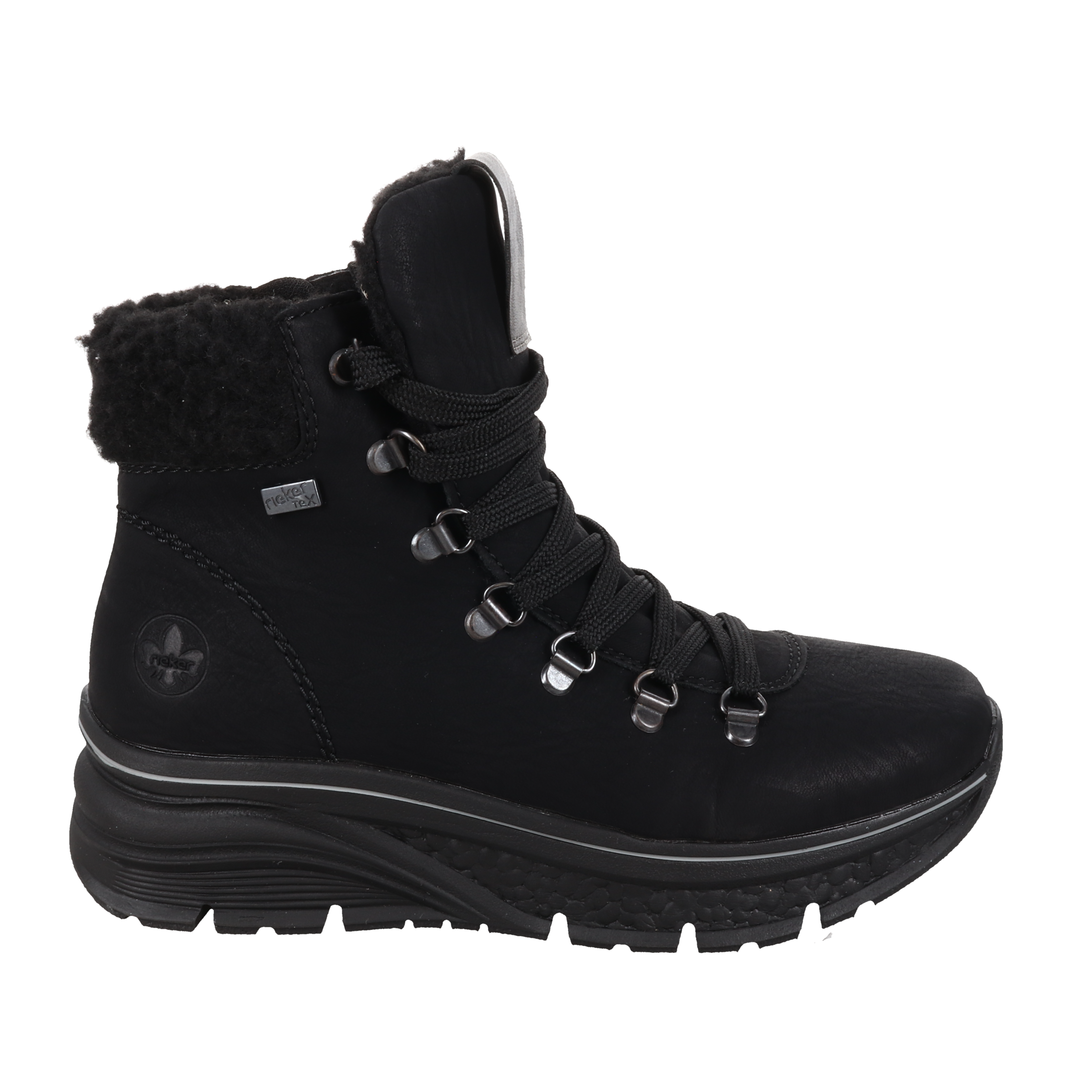 Rieker 48034 Black Women's Comfortable Casual Shoes for Walking, Work & Everyday Wear
