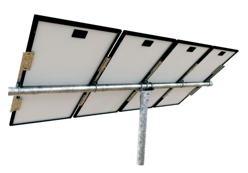 Tamarack Solar Top of Pole Mount for Portrait Orientation - UNIPGRM/4P1 | Perfect for Off-Grid Solar Panels, RV & Cabin Installations