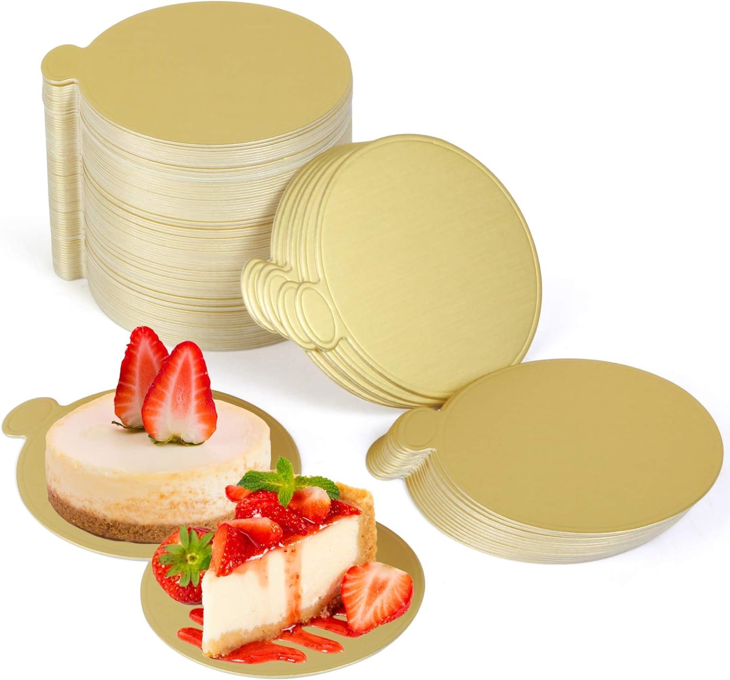 SMARTBUYER 100 Pcs 10 Inch Round Cake Boards - Sturdy Cardboard Cake Bases for Professional Baking & Cake Decorating - Perfect for Birthday, Wedding, and Party Cakes