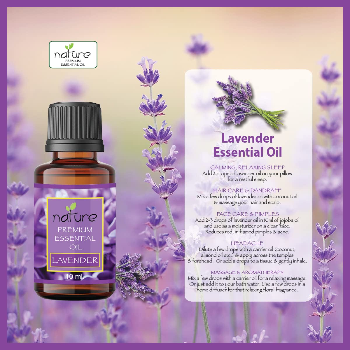 Organic Lavender & Rosemary Essential Oil Set - 100% Pure Natural Aromatherapy Oils for Diffusers, Massage & Relaxation (10ml Each) - Perfect for Stress Relief, Sleep Aid & Home Spa