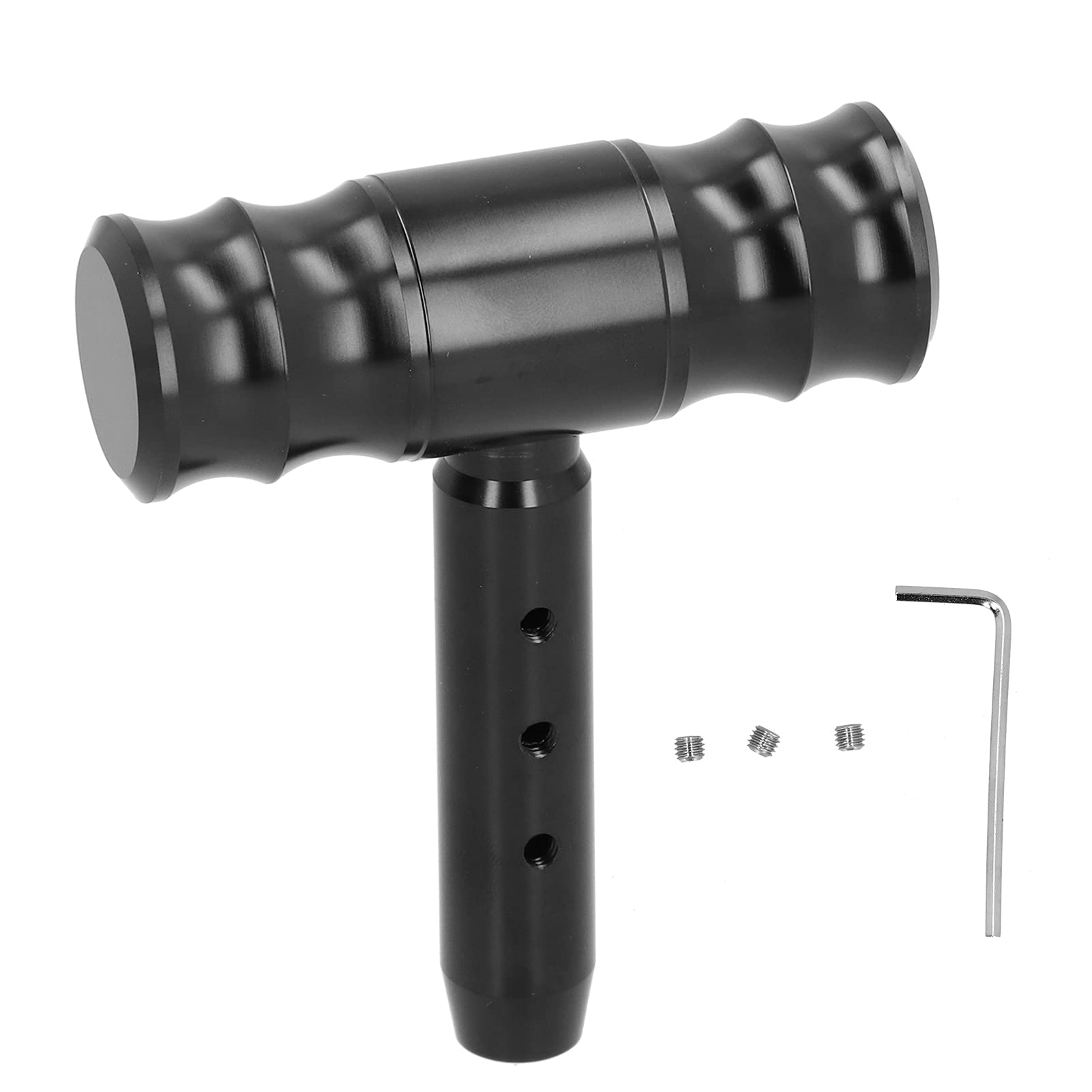 Universal Aluminum Alloy Gear Shift Knob - Car Shifter Lever Head Replacement for Smooth Gear Shifting | Perfect for Manual Transmission Vehicles & Racing Enthusiasts