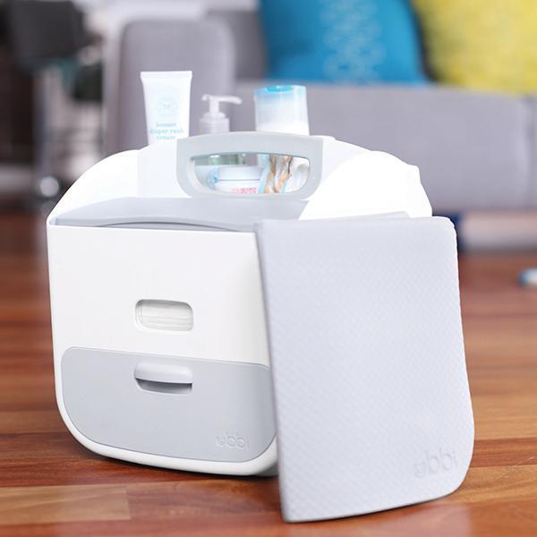 Ubbi Diaper Caddy Organizer - Portable Baby Diaper Storage with Handle for Nursery, Changing Table & On-The-Go Use