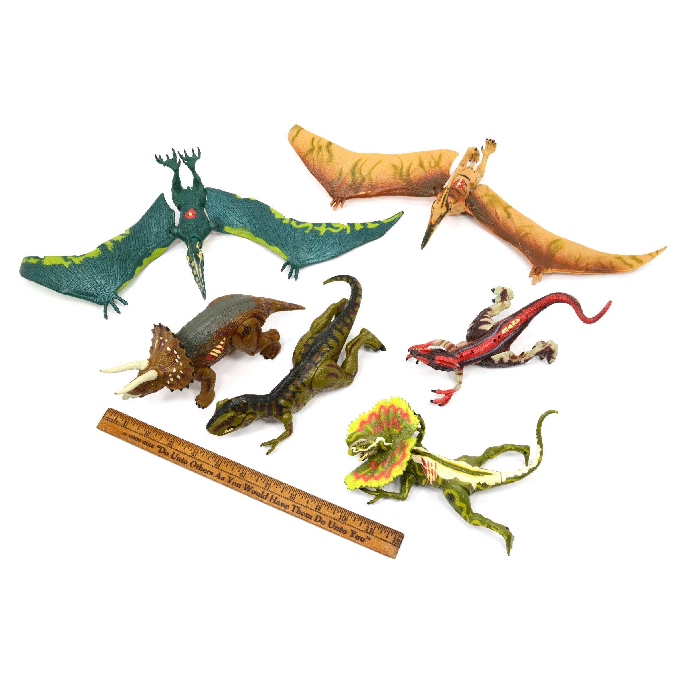 JURASSIC PARK III Toy Dinosaur Figures Set of 6 - T-Rex vs Raptor Action Figures for Kids, Collectors & Dinosaur Lovers | Perfect for Playtime, Display & Jurassic Park Themed Parties