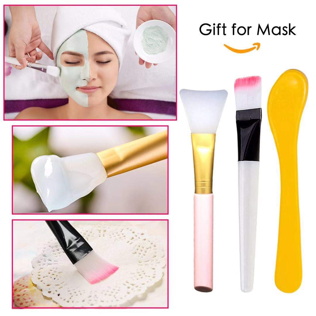 100 Pcs Compressed Facial Mask Sheets - Natural Cotton DIY Disposable Face Mask Paper for Skin Care & Beauty, Includes Free Mask Bowl & Brushes - Perfect for Spa, Home Skincare Routine & Relaxation
