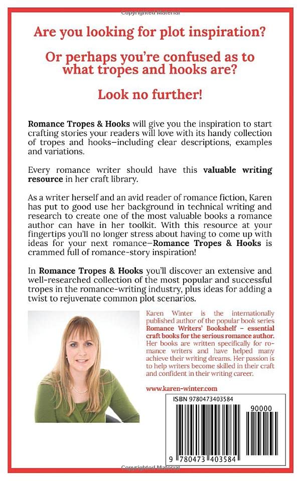 Romance Tropes and Hooks - Essential Guide for Romance Writers | Writing Tips for Love Stories, Character Development & Plot Ideas | Perfect for Aspiring Authors and Novelists