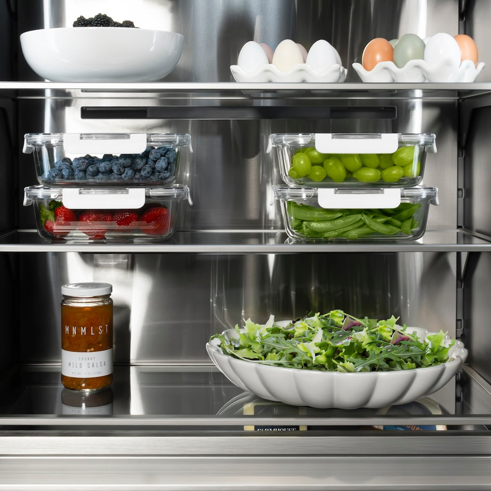 ZLINE Autograph Edition 30-Inch 16.7 cu ft Stainless Steel Column Refrigerator with Graphite Gray Interior & Matte Black Accents - Perfect for Modern Kitchens, Open Concept Homes & Luxury Appliances (RCRVZ 30430 MB)