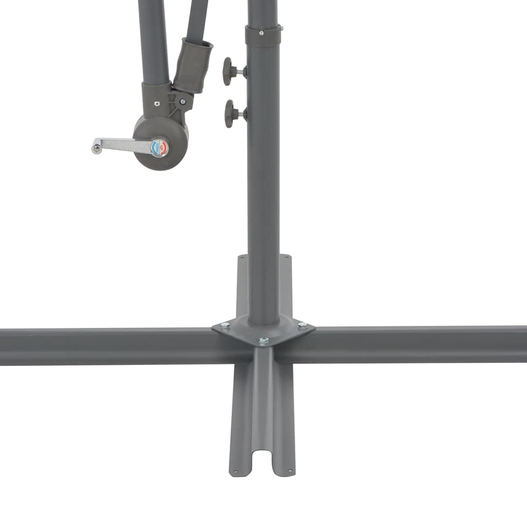 LED Cantilever Umbrella with Steel Pole - 118.1