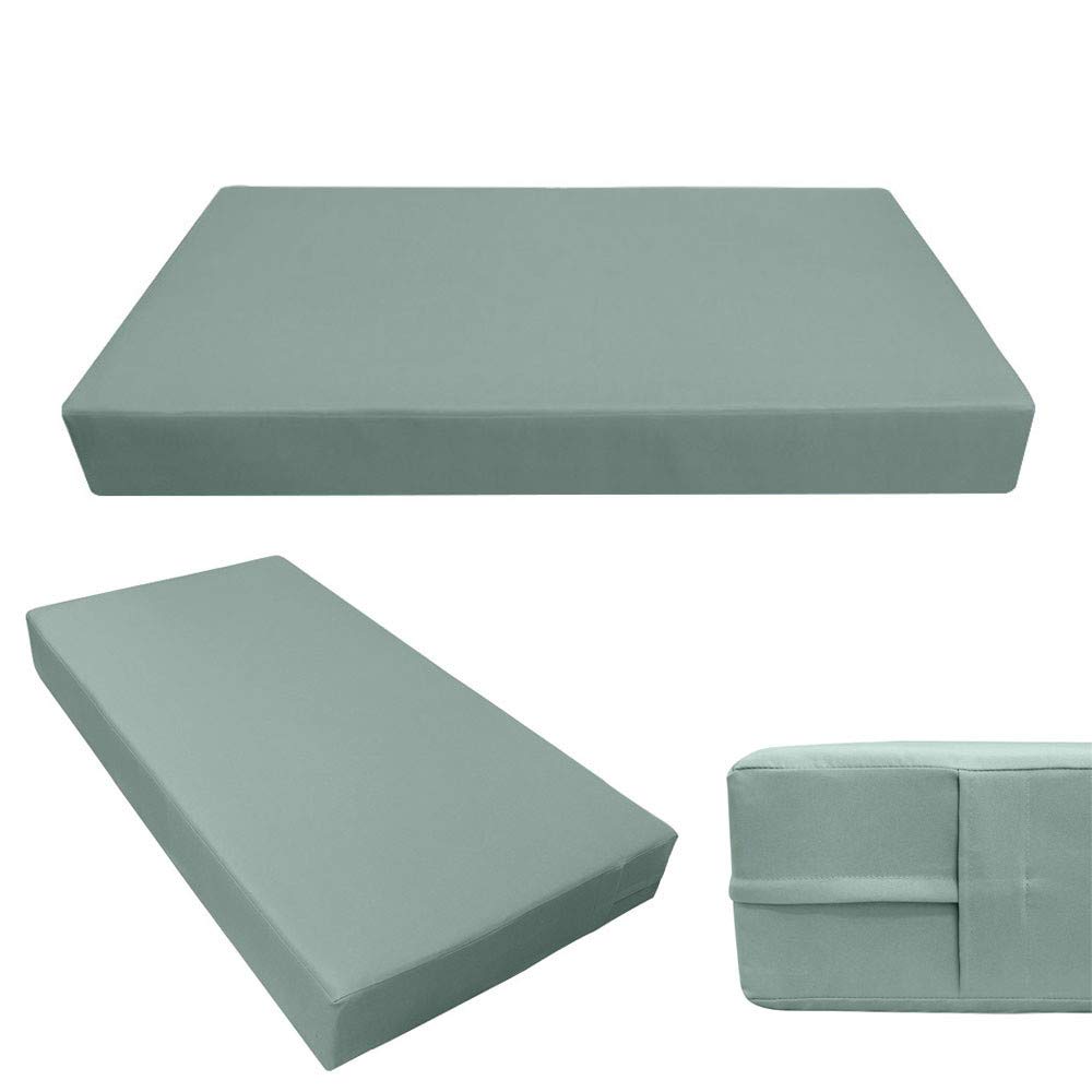 Prolinemax Outdoor Style 4 Full Knife Edge Daybed Mattress Bolster Pillow Fitted Cover Only - AD002 | Perfect for Patio, Poolside & Sunroom Lounging