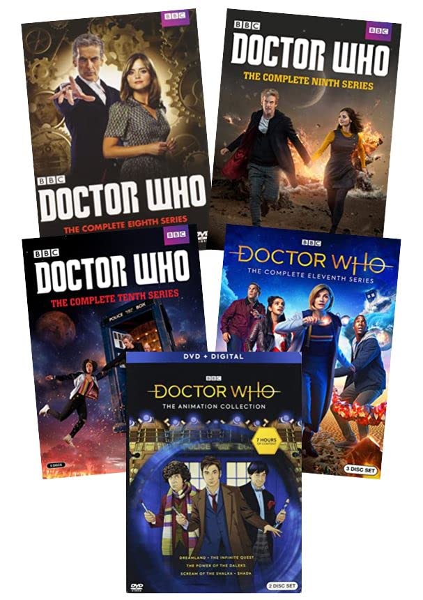 Doctor Who Complete Series 8-11 DVD Box Set with Animation Collection | BBC Sci-Fi TV Show Seasons 8,9,10,11 | Perfect for Whovians & Sci-Fi Fans Movie Nights