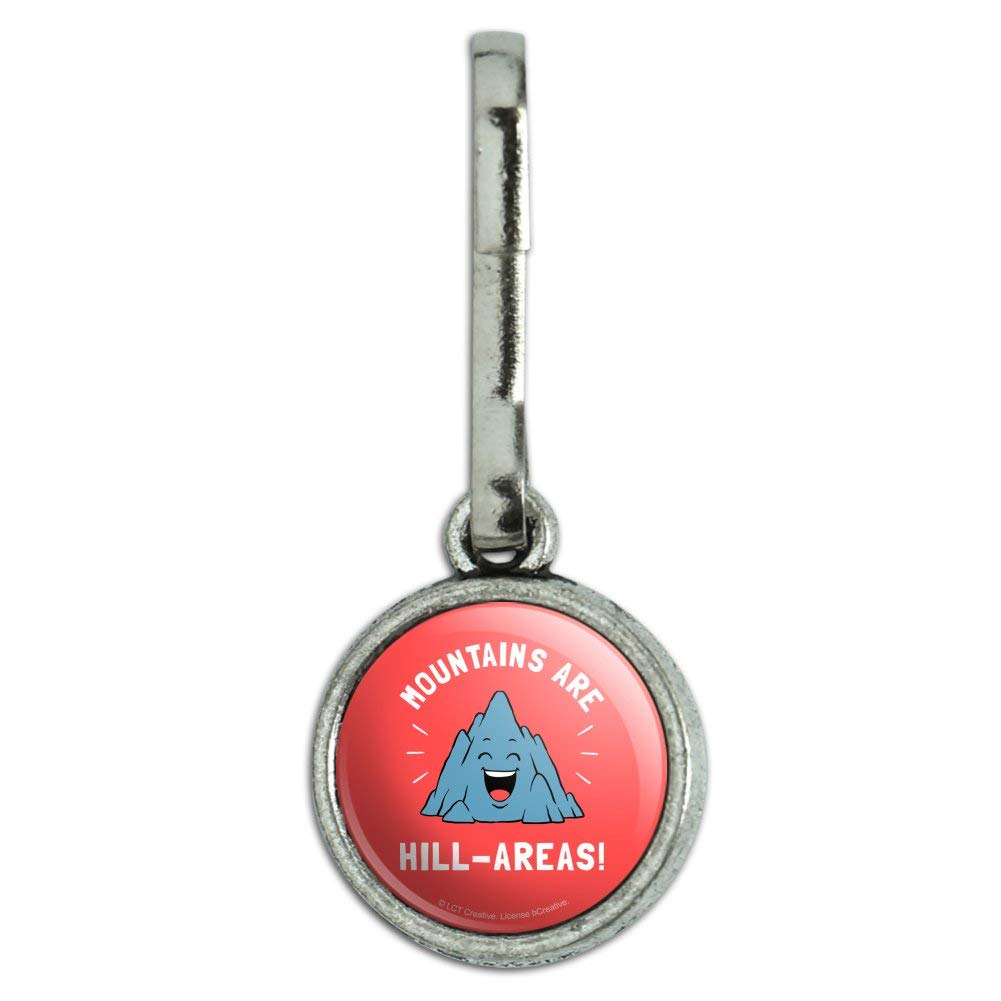 Vintage Funny Mountain Humor Zipper Pull Charms for Backpacks, Purses & Luggage - Hilarious Travel & Outdoor Accessories