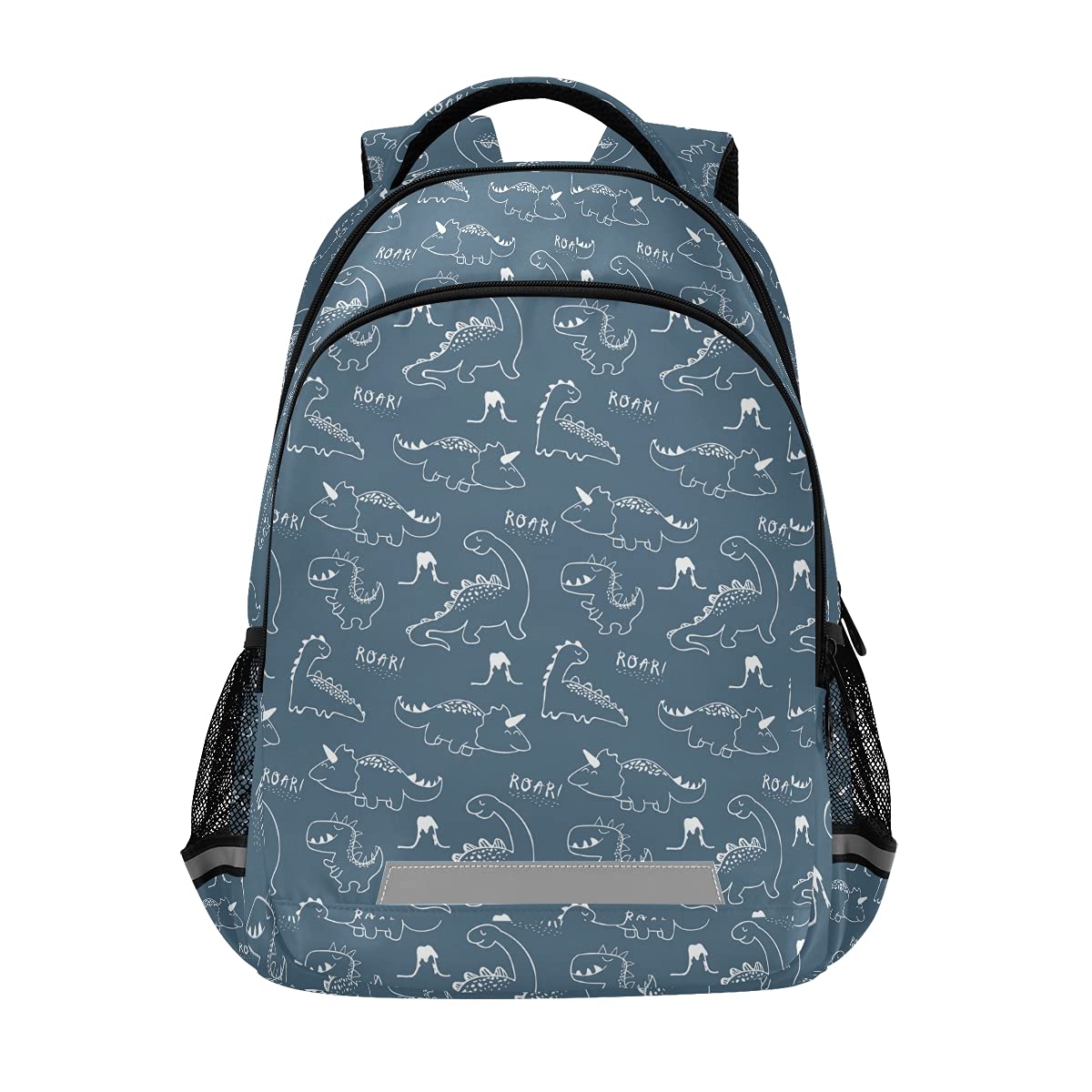Durable Dinosaur School Backpack with Adjustable Chest Strap - Kids Laptop Backpack for Boys & Girls - Lightweight Travel & Hiking Rucksack - Perfect for School, Camping & Outdoor Adventures