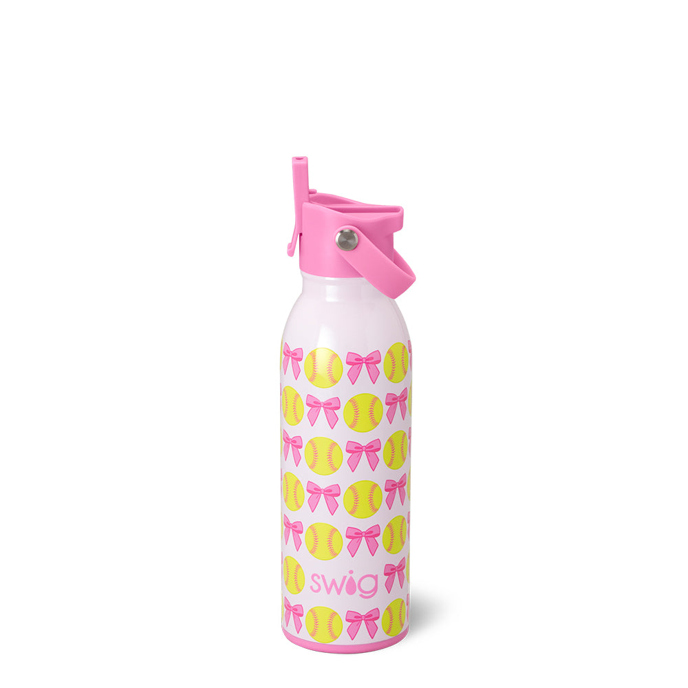16oz Pitch Hit Run Flip + Sip Bottle - Leak-Proof Sports Water Bottle for Baseball, Softball & Outdoor Activities