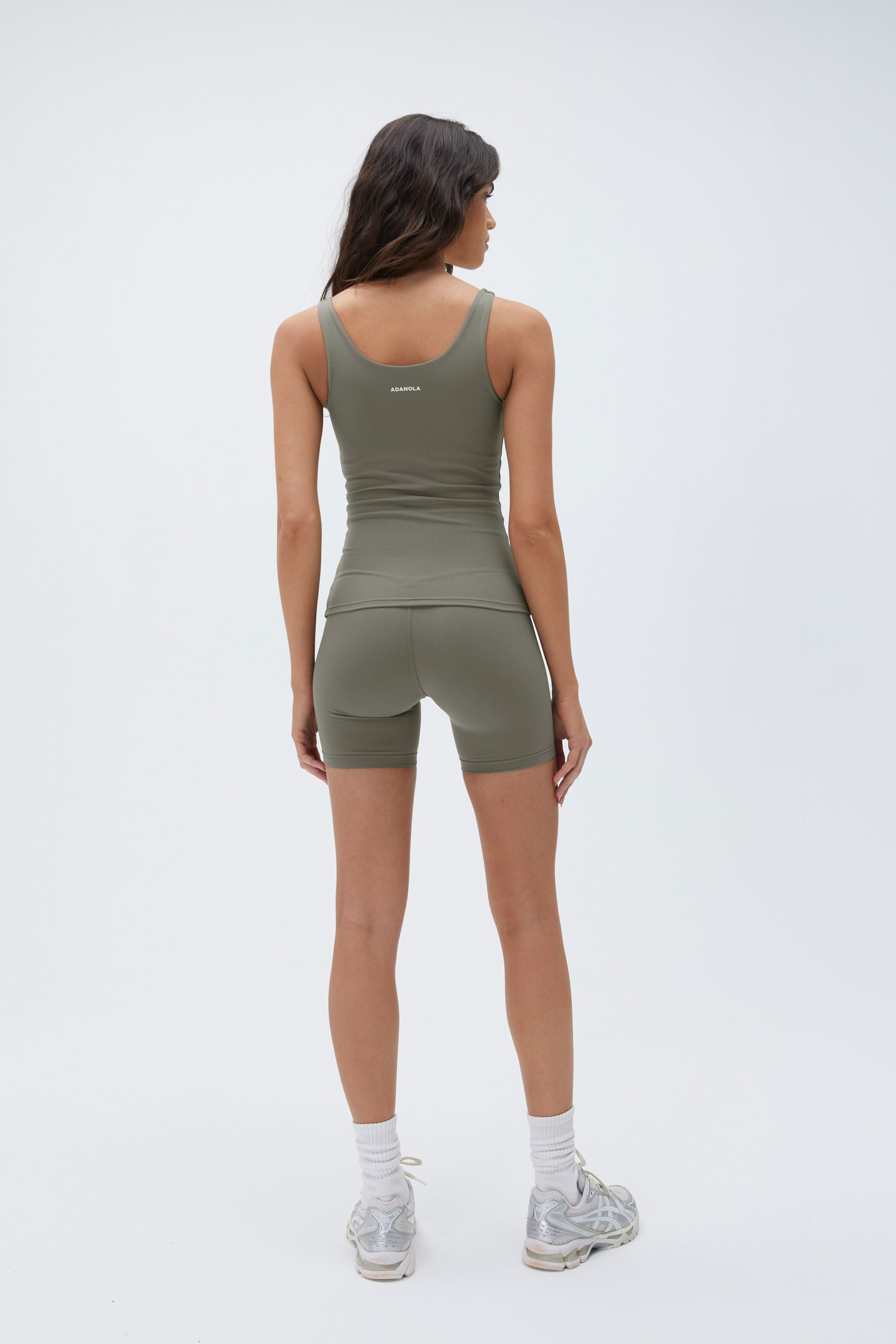 Ultimate Longline Tank Top for Women - Olive Green | Soft Stretchy Fabric | Perfect for Yoga, Gym & Casual Wear