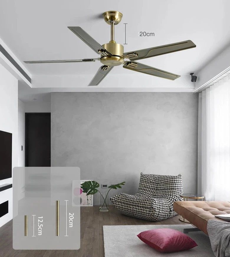 High-Performance Quiet Ceiling Fan with Strong Wind - Energy Efficient Cooling for Bedroom, Living Room & Office | Ideal Home Upgrade