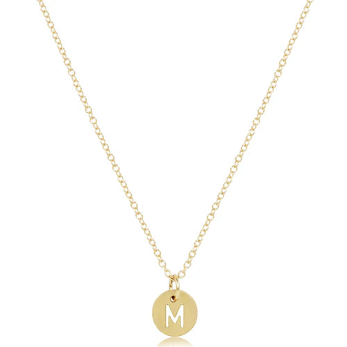 Enewton 16K Gold Initial Necklace - Personalized Monogram Letter Pendant Jewelry for Women - Perfect for Birthdays, Anniversaries & Gifts