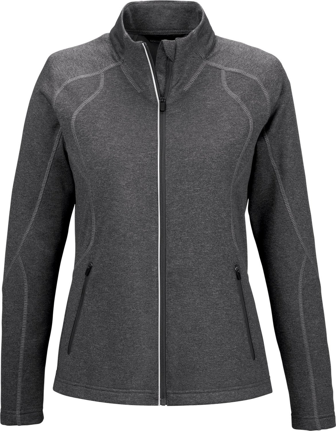 North End Women's Performance Brushed Fleece Jacket - Lightweight Warm Winter Coat for Outdoor Activities, Hiking & Casual Wear