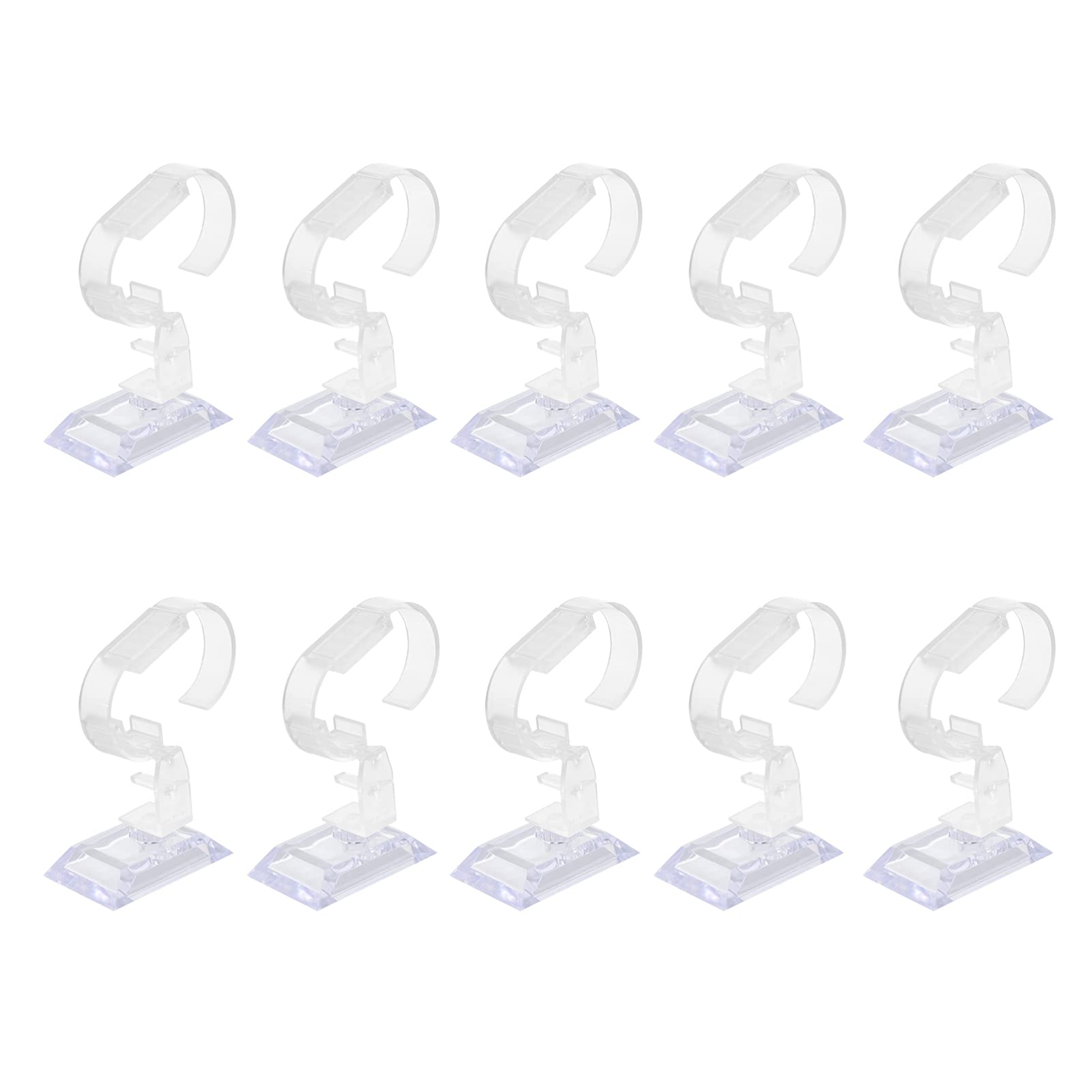 10pcs Plastic Watch Display Stand - Watch Holder Organizer for Bracelets & Jewelry - Perfect for Retail Stores, Boutiques & Trade Shows