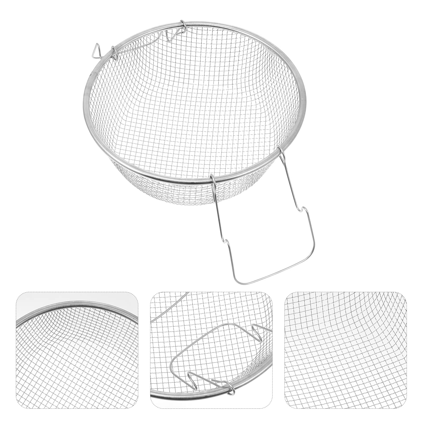 Stainless Steel Frying Basket for Food - 1pc Deep Fry Basket for Turkey, Desserts & Snacks - Perfect for Home Cooking, Restaurants & Outdoor BBQ