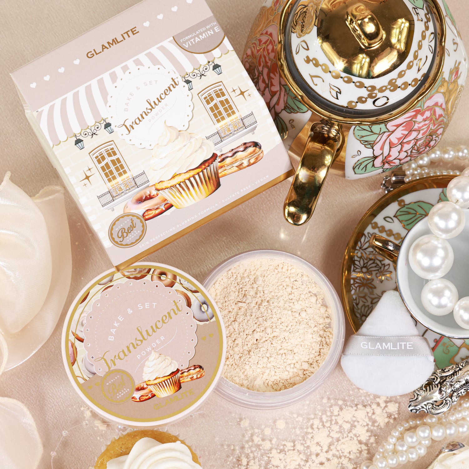 Translucent Bake & Set Powder - Oil Control & Matte Finish for Flawless Makeup | Perfect for Baking, Setting & Long-Lasting Wear | Ideal for Daily Use, Special Occasions & Professional Makeup Artists