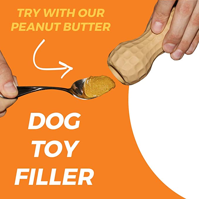 Natural Peanut Butter Dog Food Topper - Healthy & Tasty Treat for Dogs - Perfect for Kibble, Dry Food & Homemade Meals