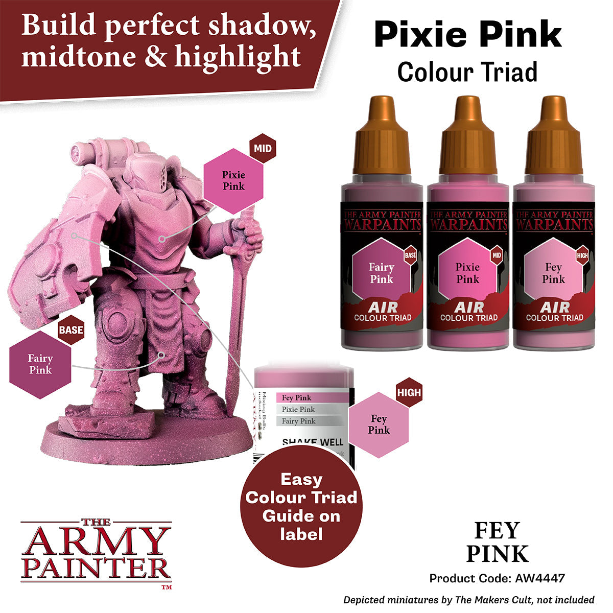 Warpaints Air: Fey Pink - High-Quality Airbrush Makeup for Cosplay, Halloween & Fantasy Looks | Perfect for Professional Artists & Beginners