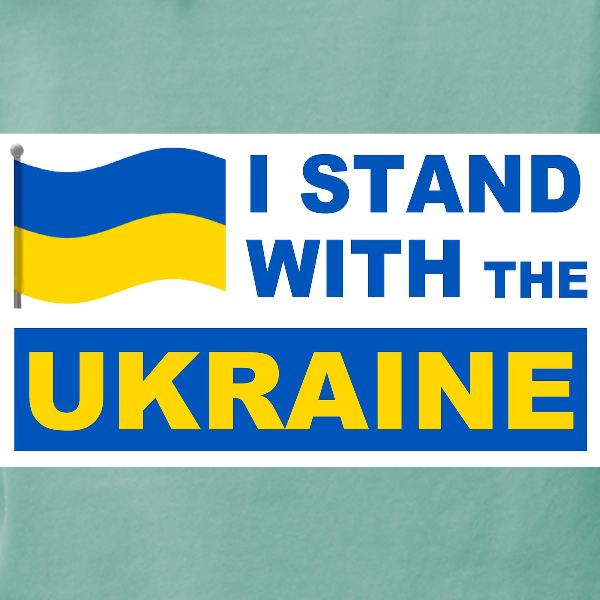 I Stand with Ukraine Women's T-Shirt - Comfort Colors Soft Cotton Tee for Casual Wear & Support