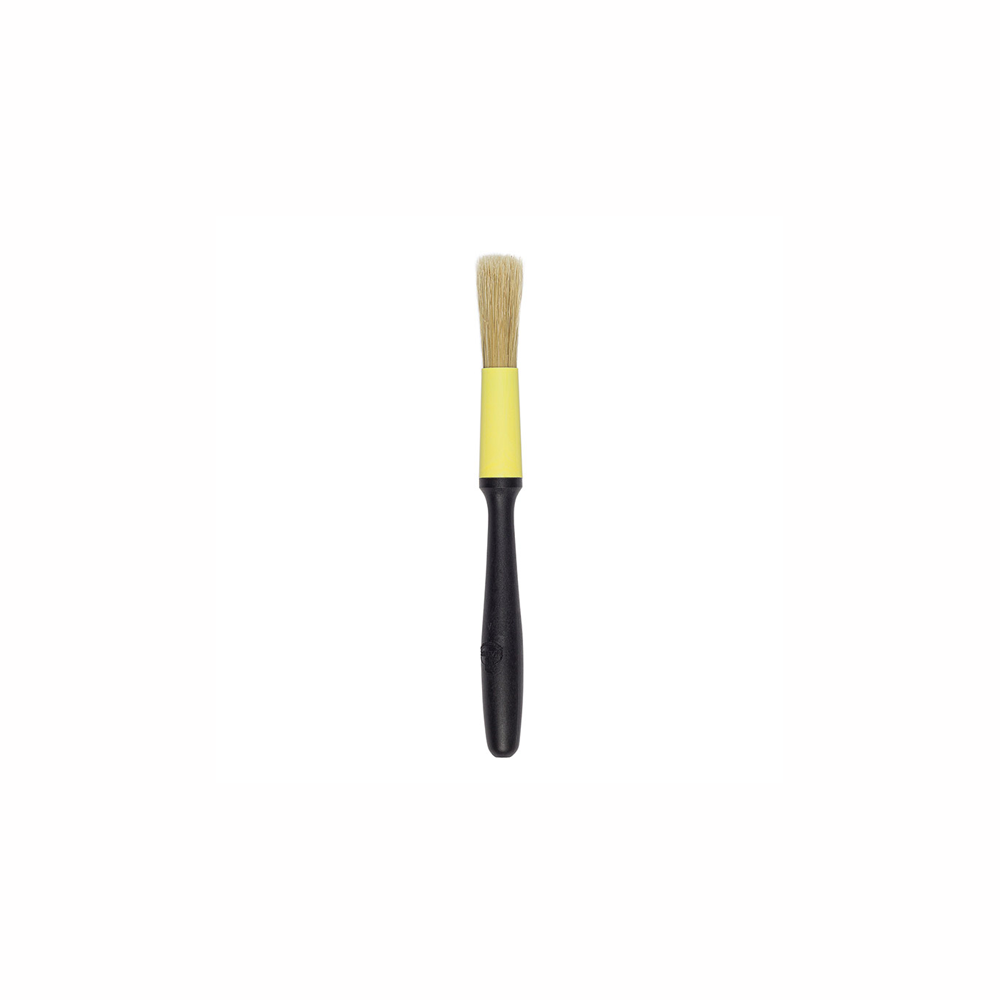 Premium Round Pastry & Oil Brush with Exoglass Handle & Natural Bristles - 180mm - Perfect for Baking, Cooking, and Food Preparation