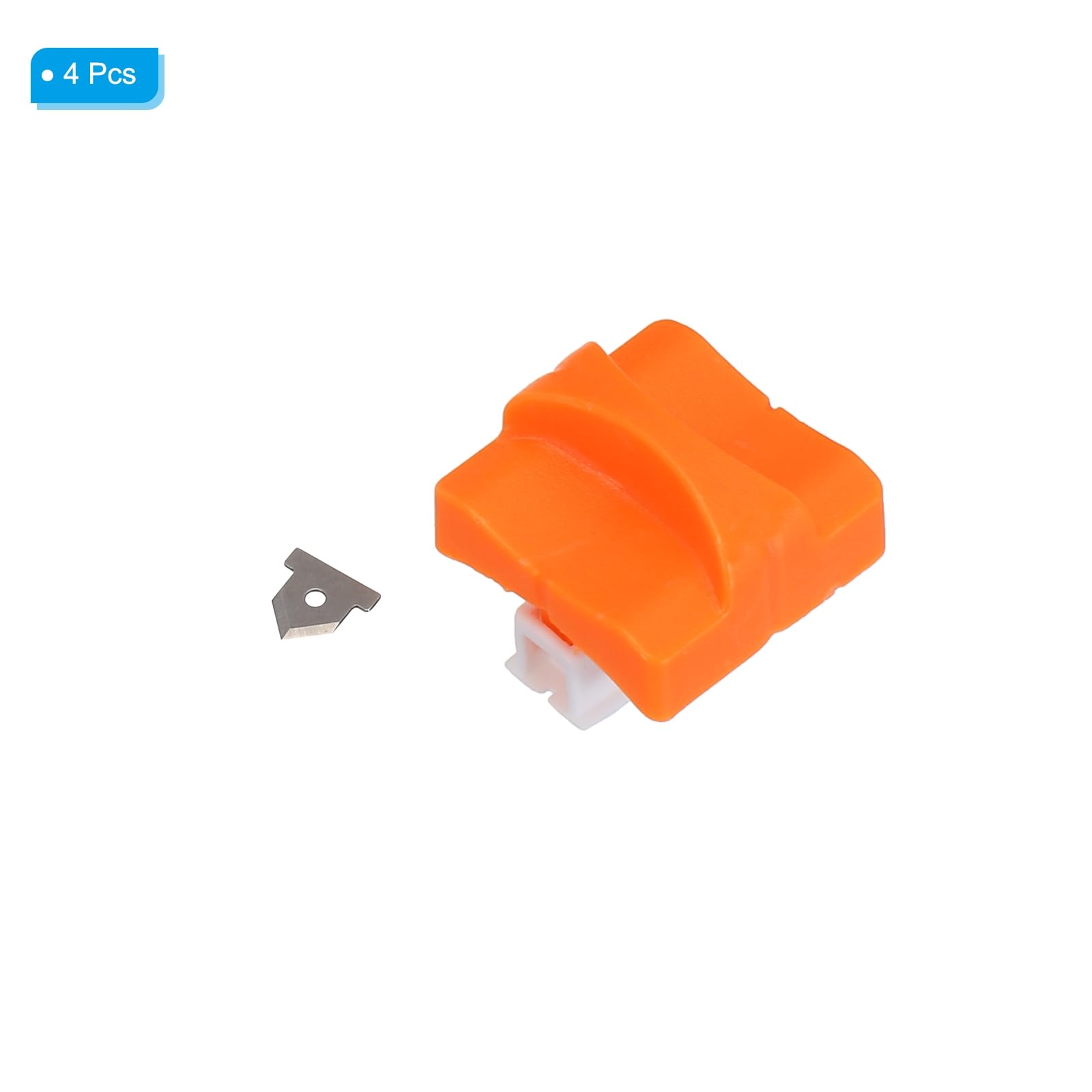 PATIKIL 4-Pack A4 Paper Cutter Replacement Blades - Orange Hidden Trimmer Blades for Craft Paper, Photo Cardstock & Scrapbooking | Perfect for DIY Projects, Office Use & Home Crafting