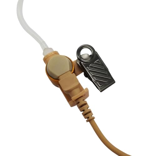 Skin Tone IFB Earpiece - Single Ear Universal Broadcast Headset with 3.5mm Jack | In-Ear Wired Monitor Headphones for TV Anchors, Podcasters & Reporters | Compatible with iPhone & Android Phones | Ideal for Live Broadcasting, News Reporting & Studio Monitoring