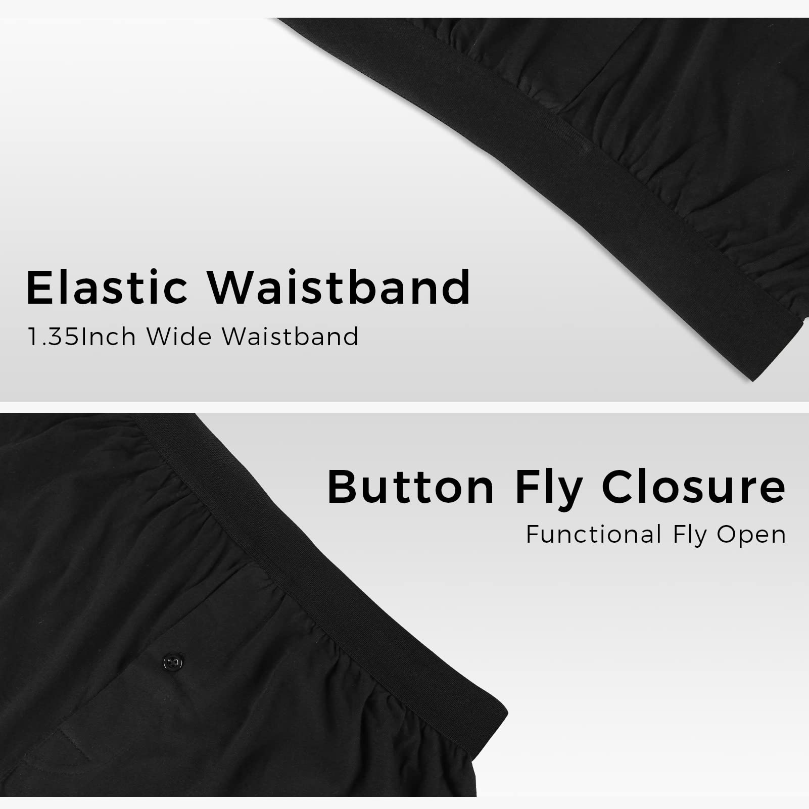 **Men's Cotton Boxer Briefs - Soft Breathable Underwear for Everyday Comfort - Perfect for Work, Gym & Sleep**