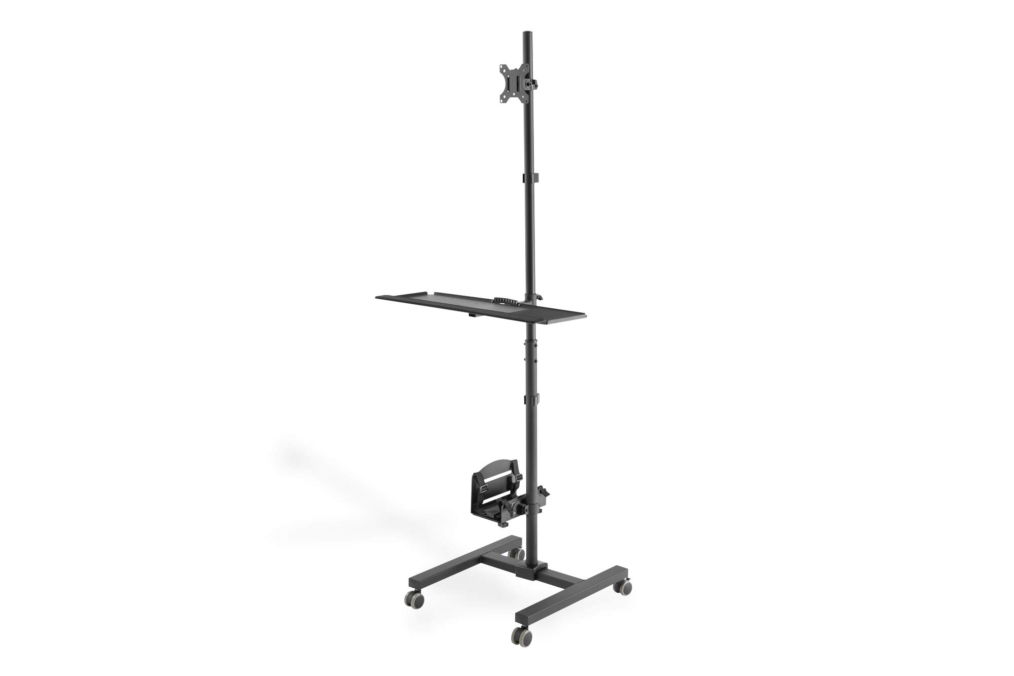 DIGITUS Adjustable Standing Workstation - Monitor & Keyboard Mount for 32