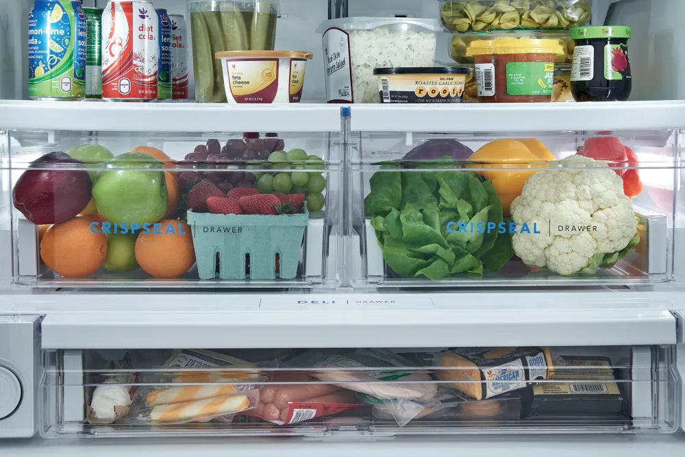 Frigidaire FRFS2823AS 27.8 Cu. Ft. Stainless Steel French Door Refrigerator - Standard Depth for Modern Kitchen & Open Floor Plan Homes