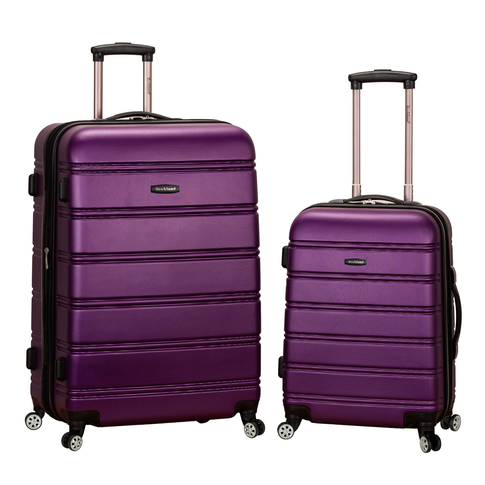 Rockland Melbourne 2-Piece Hardside Expandable Luggage Set with 360° Spinner Wheels (20