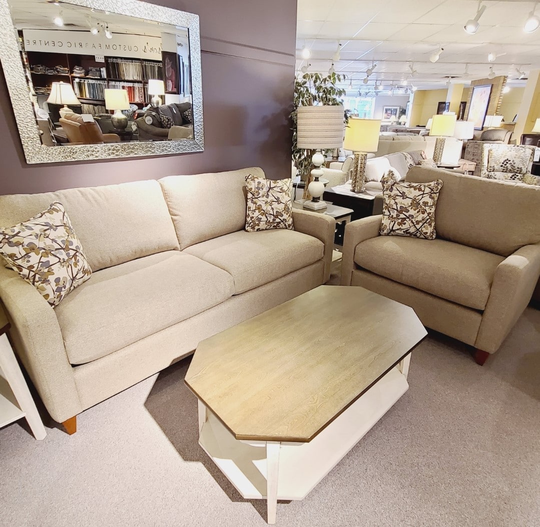 La-Z-Boy Coronado Sofa and Chair Set - Half Price Floor Model Clearance Sale | Comfortable Living Room Furniture for Home & Office