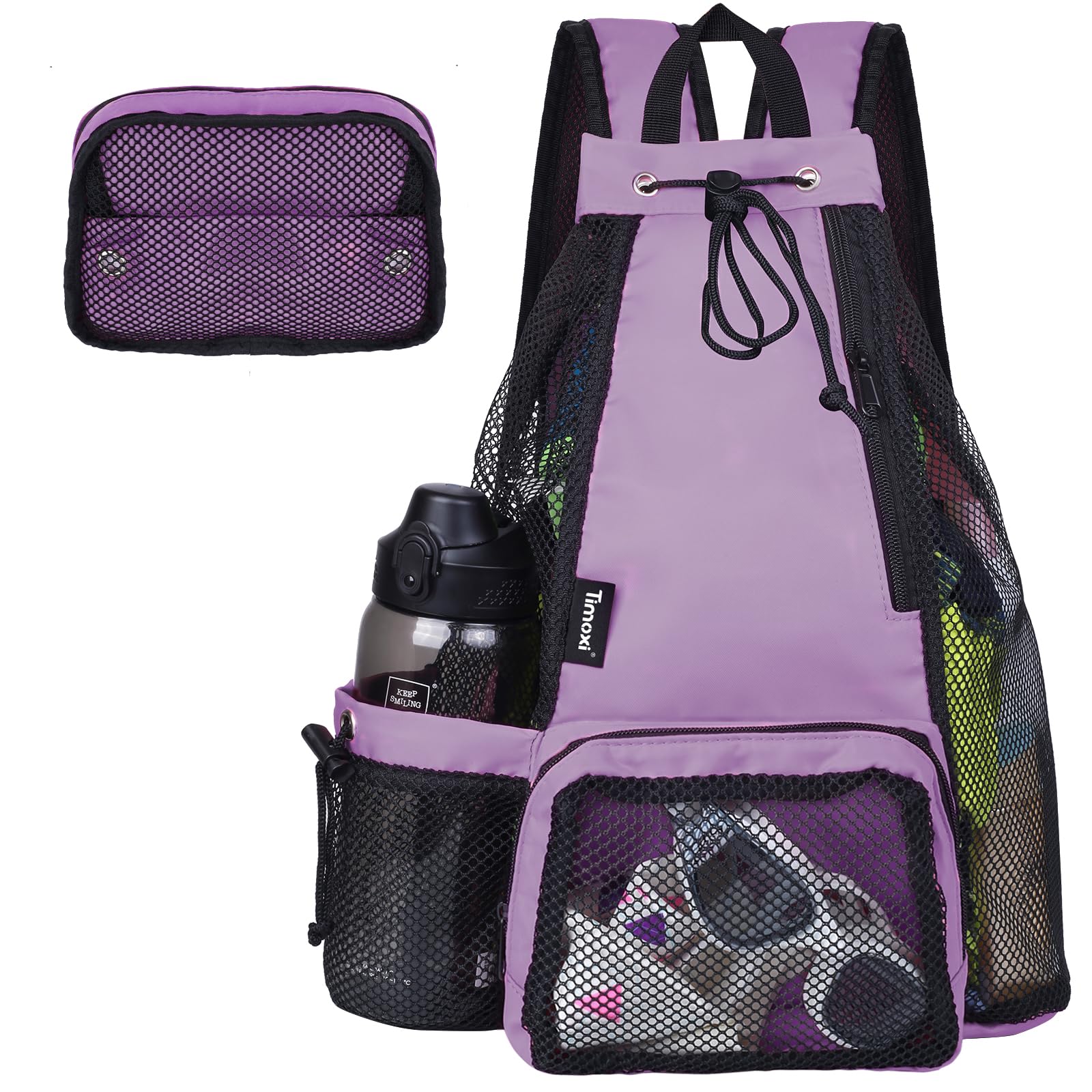 Waterproof Swim Backpack with Padded Shoulder Straps & Wet Pocket - Lightweight Mesh Beach Bag for Swimming, Gym, Travel & Sports | Perfect for Pool, Beach Vacation & Fitness Workouts