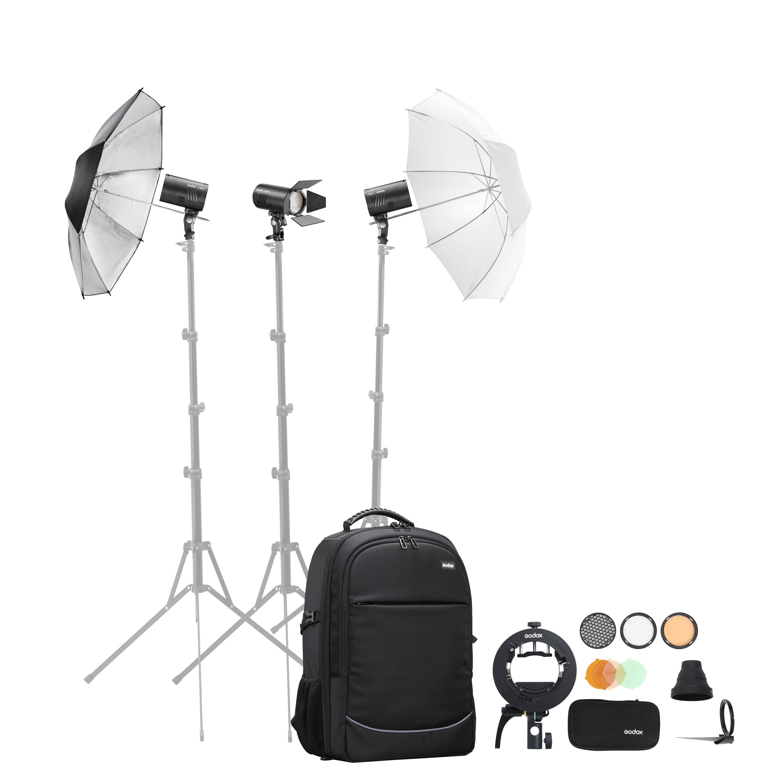 AD100PRO Pocket Flash 3-Head Portable Lighting Kit for Photography, YouTube Videos & Content Creation - Compact & Powerful LED Light for On-the-Go Shooting