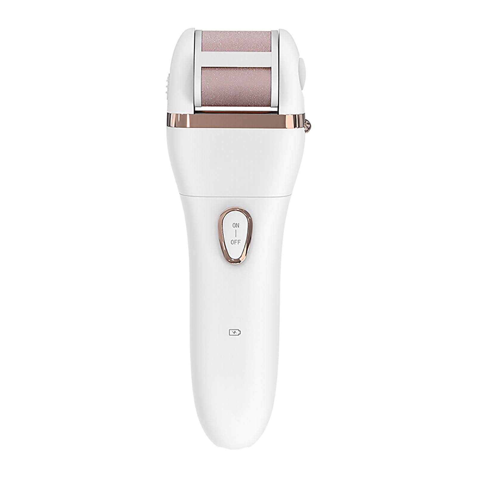 Electric Callus Remover & Pedicure Kit - Rechargeable Foot File with 3 Coarse Roller Heads for Dead, Hard & Cracked Skin - Perfect for At-Home Foot Care & Spa Treatments - Ideal Gift for Women & Men