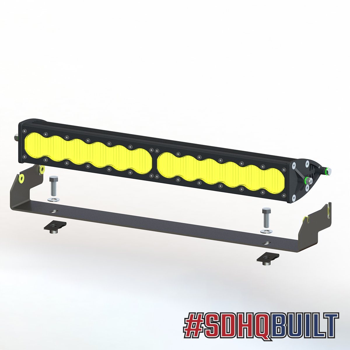 2023 GMC 2500/3500 Heavy Duty SDHQ Built OEM Bumper LED Light Bar Mount Kit - Off-Road Lighting Upgrade for Trucks, Perfect for Night Driving & Adventure Camping