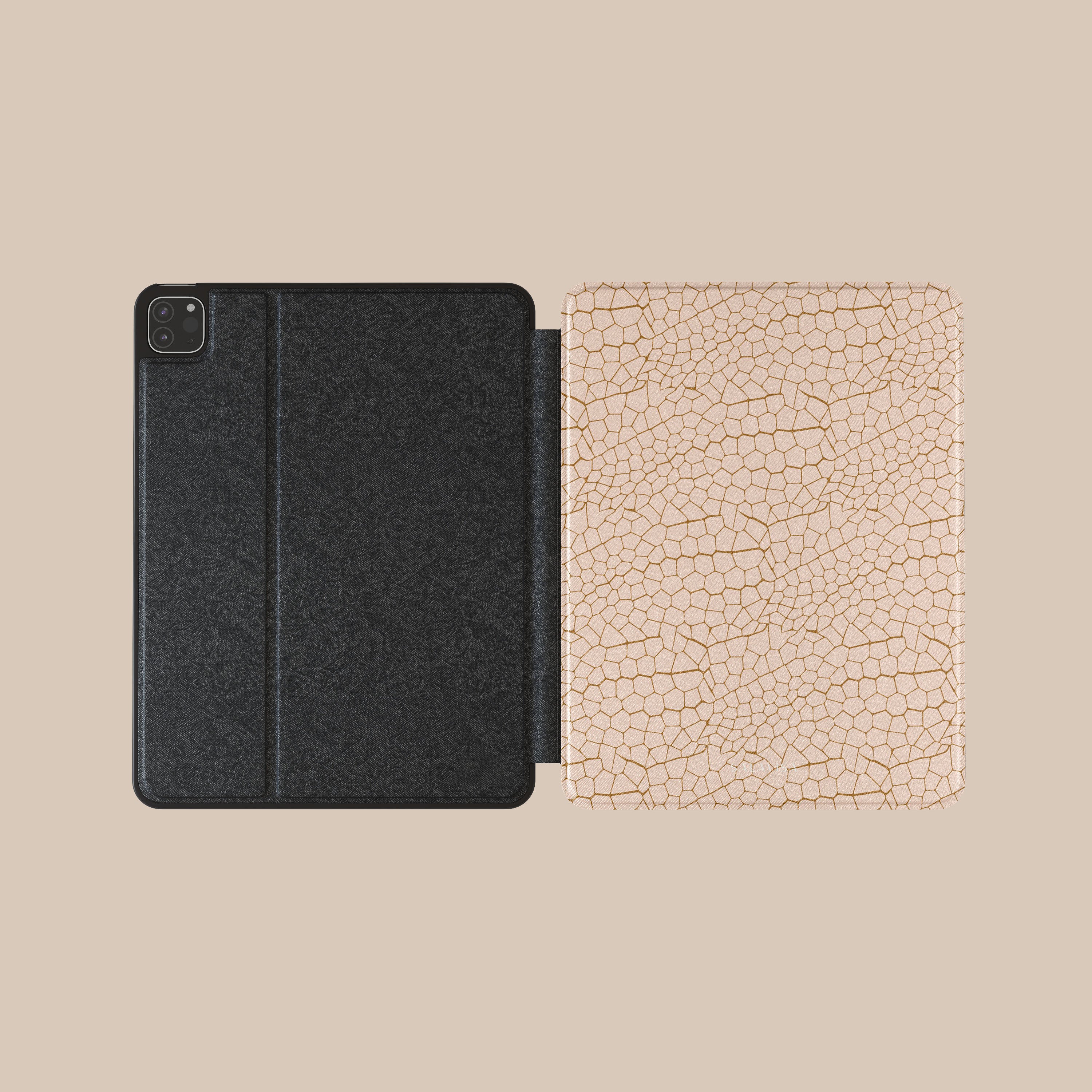 Pink Reptile Pattern iPad Case - Durable Protective Cover for iPad Air/Pro, Stylish & Slim Design for School, Office & Travel Use