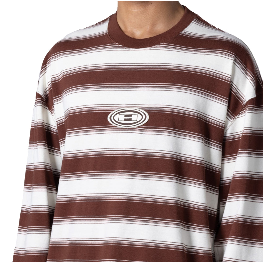 HONOR THE GIFT 1988 Vintage Triple LS Tee - Brown Retro Graphic T-Shirt for Men | Casual Streetwear & 80s Nostalgia Fashion