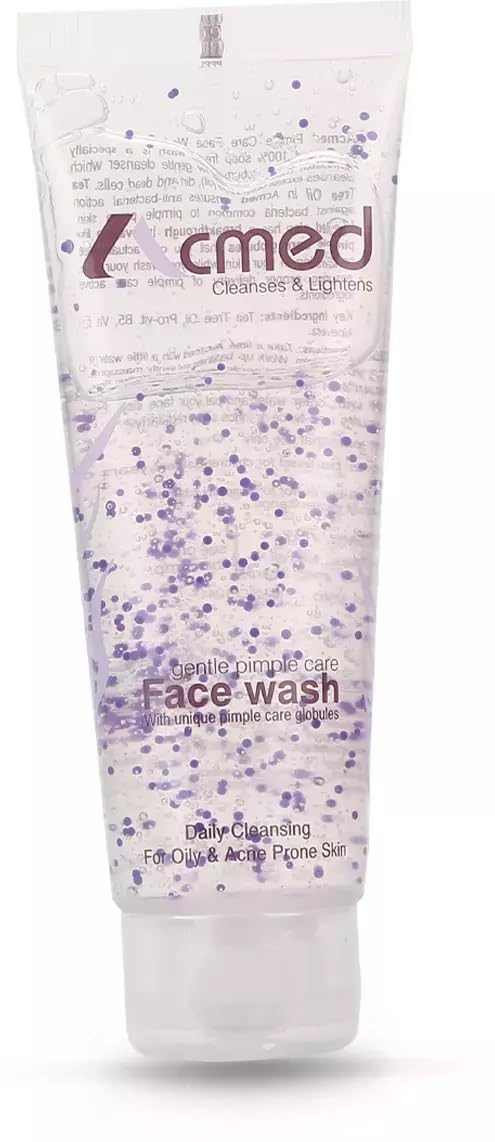 YENKY Acmed Gentle Pimple Care Face Wash for Oily & Acne-Prone Skin | Paraben-Free Cleanser | Daily Acne Treatment & Oil Control | Perfect for Morning & Night Skincare Routine