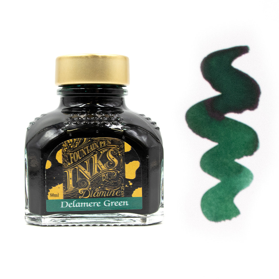 Premium Diamine Ink Bottle 80ml - Vibrant Fountain Pen Ink for Calligraphy, Journaling & Artistic Writing - Smooth Flow & Rich Colors