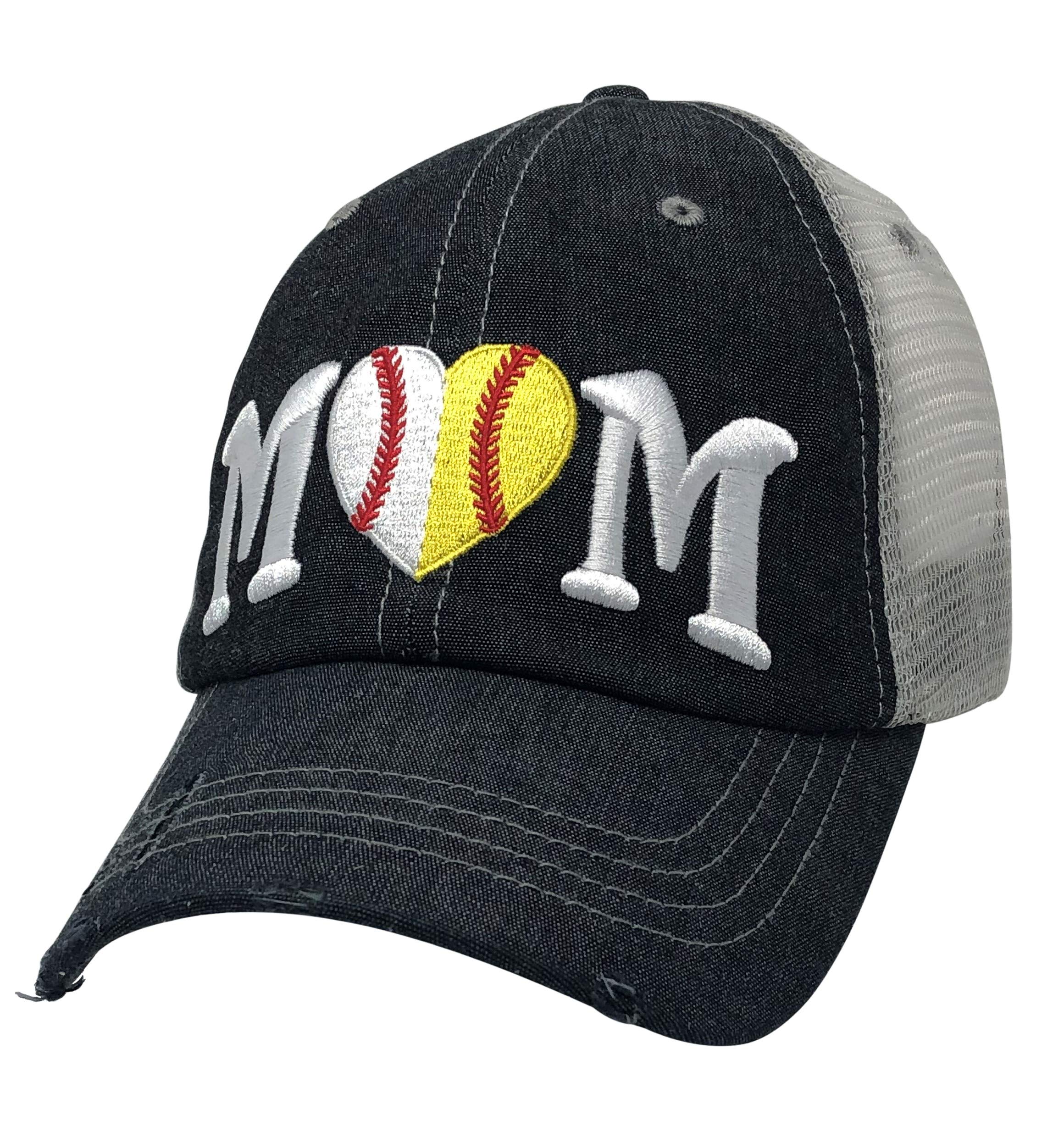Cocomo Soul Women's Baseball Mom Hat - Adjustable Softball Cap for Moms - 404 Dark Grey - Perfect for Games, Practices & Outdoor Activities