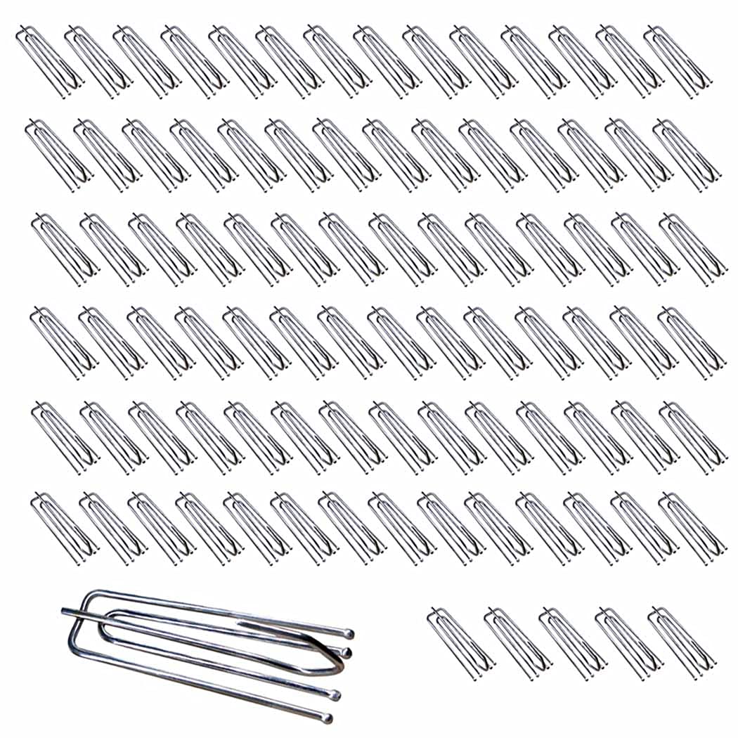 90PCS Stainless Steel Curtain Pleat Hooks - 4 Prongs Pinch Pleat Hook Clips for Pleated Drapes & Traverse Rods | Drapery Hooks for Window, Door & Bathroom Curtains | Perfect for Living Room, Bedroom & Home Decor