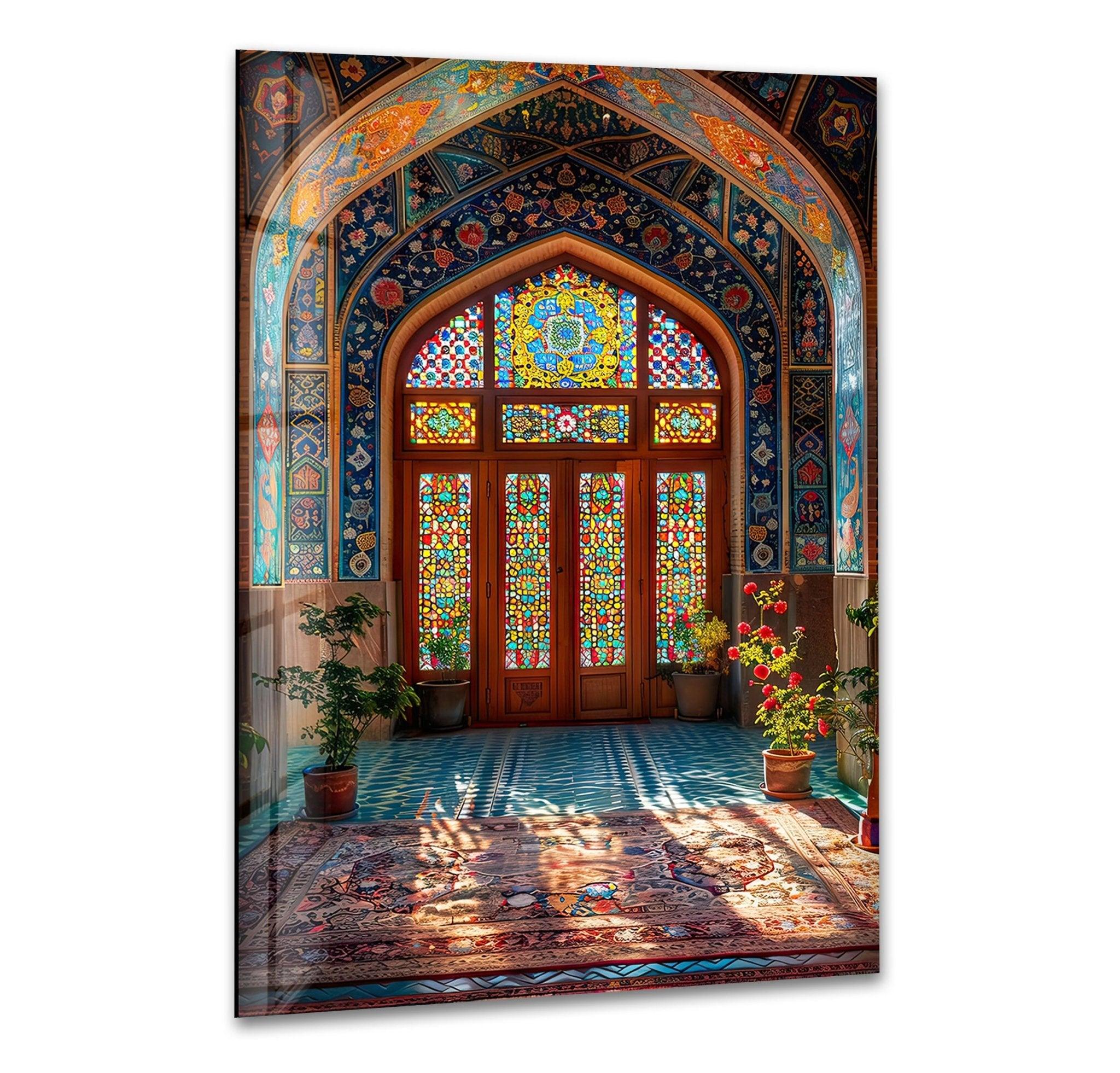 Vibrant Glass Wall Art - Handcrafted Detailed Scene Decor for Living Room, Bedroom & Office - Perfect for Home & Office Interior Design
