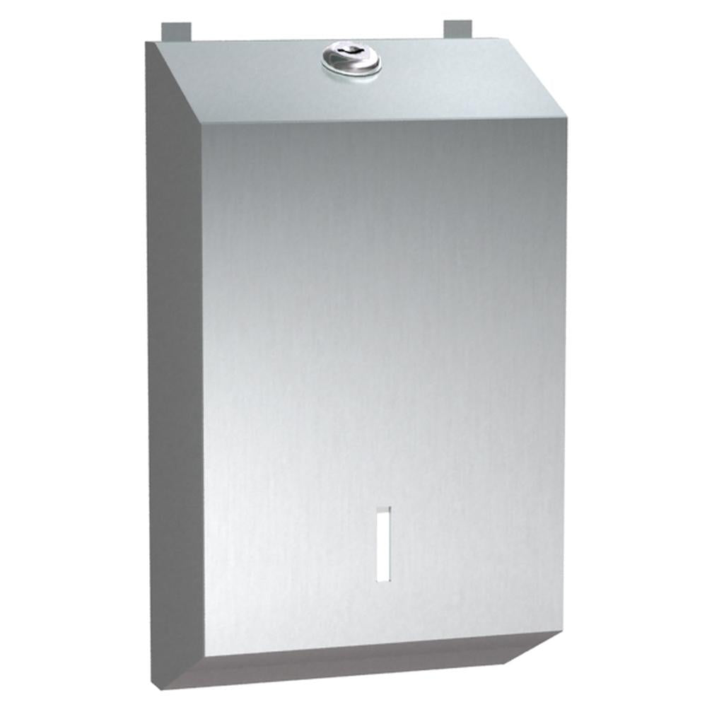 ASI 0262 Surface Mounted Toilet Paper Dispenser - Satin Finish for Bathroom, Restroom & Commercial Use