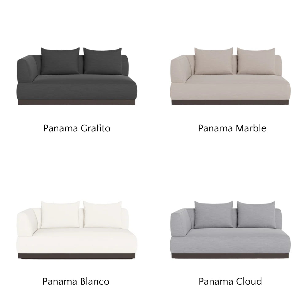 Amalfi 2-Seat Left-Arm Outdoor Sectional Sofa Set - Weather-Resistant Patio Furniture for Garden, Poolside & Backyard Relaxation