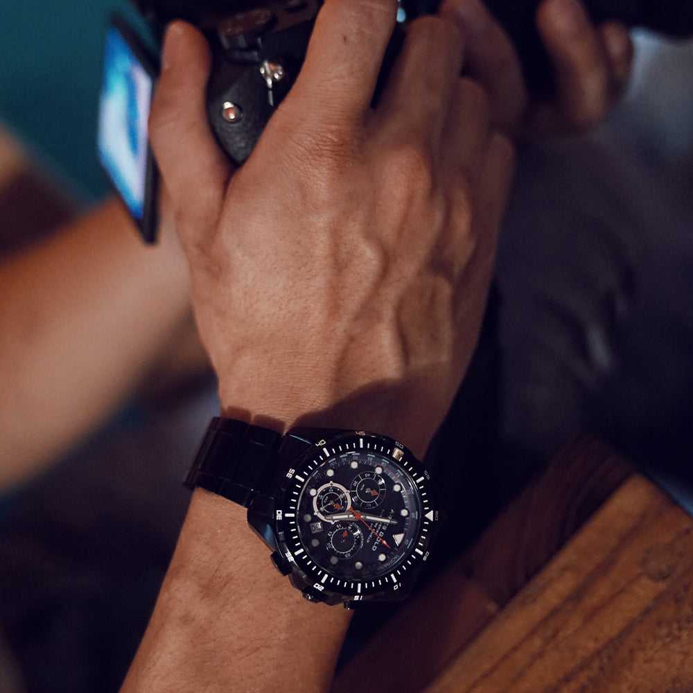 Aries Gold Atlantic G 7002 BK BU - Stylish and Durable Smartwatch for Men & Women - Perfect for Fitness Tracking, Notifications & Everyday Wear