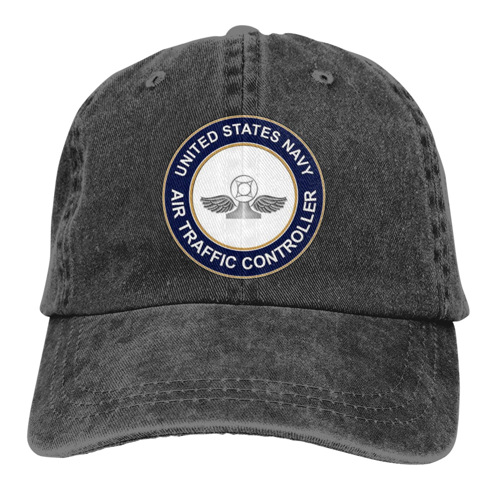 US Navy Air Traffic Controller Cowboy Hat - Vintage Denim Dad Cap - Adjustable Baseball Hat for Men - Casual Plain Fit Hat - Perfect for Outdoor Activities, Work, and Everyday Wear